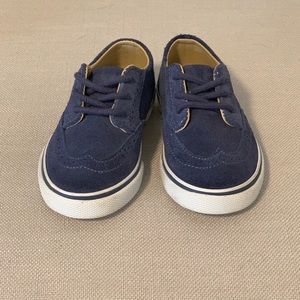 Janie & Jack blue suede wingtips